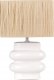 Lampa stołowa Beliani Lampa stołowa ceramiczna biała JUDY 1