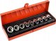 Geko 9el.kpl.nasadek torx E10-24,1/2"GEKO,walizka(20) 1