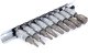 Geko 9el.zestaw kl.trzp.torx T10-60 1/4" CRV(10/20) 1
