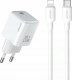 Ładowarka Usams Ładowarka sieciowa USAMS US-CC183 USB-C 20W PD3.0 + kabel US-SJ610 USB-C / Lightning biały/white 1