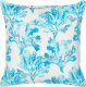 Beliani 2 poduszki dekoracyjne w koral bawełniane 45 x 45 cm biało-niebieskie ROCKWEED 2