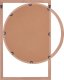 Beliani Lustro ścienne 56 x 71 cm jasne drewno LAURON 2