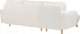 Beliani Sofa narożna boucle prawostronna biała SIRO 7