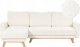 Beliani Sofa narożna boucle prawostronna biała SIRO 10