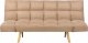 Beliani Sofa rozkładana brązowa INGARO 1