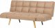 Beliani Sofa rozkładana brązowa INGARO 4