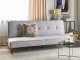 Beliani Sofa rozkładana jasnoszara ESSVIK 2