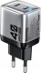 Ładowarka Wekome WEKOME WP-U02 Mecha Series - Ładowarka sieciowa 2x USB-C Super Fast Charger GaN 40W (Srebrny) 1