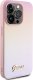 Guess Guess GUHCP14XPSAIRSP iPhone 14 Pro Max 6.7" różowy/pink hardcase Saffiano Iridescent Script 4