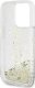 Guess Guess GUHCP15LLFCSEGT iPhone 15 Pro 6.1" transparent hardcase Liquid Glitter Gold Stripes 7
