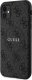 Guess GUHMN61G4GFRK iPhone 11 6.1" / Xr czarny/black hardcase 4G Collection Leather Metal Logo MagSafe 2