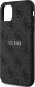 Guess GUHMN61G4GFRK iPhone 11 6.1" / Xr czarny/black hardcase 4G Collection Leather Metal Logo MagSafe 6