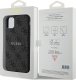 Guess GUHMN61G4GFRK iPhone 11 6.1" / Xr czarny/black hardcase 4G Collection Leather Metal Logo MagSafe 8