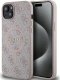 Guess Guess GUHMP15SG4GFRP iPhone 15 / 14 / 13 6.1" różowy/pink hardcase 4G Collection Leather Metal Logo MagSafe 1