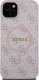 Guess Guess GUHMP15SG4GFRP iPhone 15 / 14 / 13 6.1" różowy/pink hardcase 4G Collection Leather Metal Logo MagSafe 3