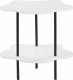 Beliani Stolik pomocniczy biało-czarny CLOUD 1