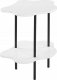 Beliani Stolik pomocniczy biało-czarny CLOUD 4