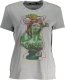Desigual DESIGUAL DAMSKI T-SHIRT Z KRÓTKIM RĘKAWEM SZARY XL 1