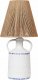 Lampa stołowa Beliani Lampa stołowa ceramiczna biała LARISSOS 1