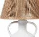 Lampa stołowa Beliani Lampa stołowa ceramiczna biała LARISSOS 5