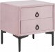 Beliani Szafka nocna welurowa różowa SEZANNE 1