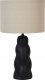 Lampa stołowa Beliani Lampa stołowa ceramiczna czarna VILAR 1