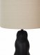 Lampa stołowa Beliani Lampa stołowa ceramiczna czarna VILAR 5