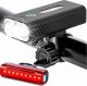 Alogy Lampka rowerowa przód + tył LED przednia tylna światło roweru oświetlenie wodoodporna IPX5 USB światełko na rower Alogy 2