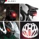 Alogy Lampka rowerowa przód + tył LED przednia tylna światło roweru oświetlenie wodoodporna IPX5 USB światełko na rower Alogy 7