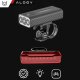 Alogy Lampka rowerowa przód + tył LED przednia tylna światło roweru oświetlenie wodoodporna IPX5 USB światełko na rower Alogy 9