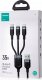 Kabel USB Joyroom USB-A - USB-C + microUSB + Lightning 1.2 m Czarny (JYR842) 5