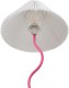 Lampa podłogowa Beliani Lampa podłogowa metalowa różowa z białym JIKAWO 5