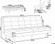 Beliani Sofa rozkładana zielona RONNE 3