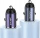 Ładowarka Usams Ładowarka samochodowa USAMS C38 USB-A, USB-C 30W PD Fast Charge fioletowy/purple 3