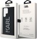 Karl Lagerfeld Etui Karl Lagerfeld KLHCS23L3DMBKCK Samsung Galaxy S23 Ultra hardcase 3D Rubber Glitter Logo czarny/black 9