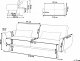 Beliani Sofa rozkładana welurowa granatowa EINA 3