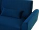 Beliani Sofa rozkładana welurowa granatowa EINA 9