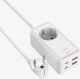 Ładowarka Fixed Listwa ładująca GaN III - 2xUSB-C/2xUSB, 3m, PD 65W, biała 5
