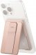 Uniq UNIQ Heldro ID magnetyczny portfel z podpórką i opaską różowy/blush pink 1