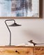 Lampa stołowa Beliani Lampa stołowa LED metalowa czarna GALETTI 3