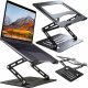 Alogy Uchwyt na laptop Macbook tablet 17" stojak podstawka składany regulowany aluminiowy na biurko 25 x 21.5cm Alogy Grafitowy 1