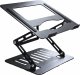 Alogy Uchwyt na laptop Macbook tablet 17" stojak podstawka składany regulowany aluminiowy na biurko 25 x 21.5cm Alogy Grafitowy 13
