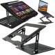 Alogy Uchwyt na laptop Macbook tablet 17" stojak podstawka składany regulowany aluminiowy na biurko 25 x 21.5cm Alogy Grafitowy 14