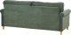 Beliani Sofa 3-osobowa sztruksowa ciemnozielona RONNEBY 4