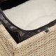 vidaXL Sofa ogrodowa z poduszkami, 3-osobowa, beżowa, polirattan 8