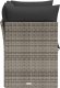 vidaXL Sofa ogrodowa z poduszkami, 2-osobowa, szara, polirattan 4