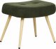 Beliani Fotel z podnóżkiem boucle ciemnozielony VEJLE 7