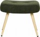 Beliani Fotel z podnóżkiem boucle ciemnozielony VEJLE 8