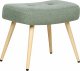 Beliani Fotel z podnóżkiem boucle jasnozielony VEJLE 7