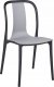 Beliani Zestaw 8 krzeseł ogrodowych szaro-czarny SPEZIA 5